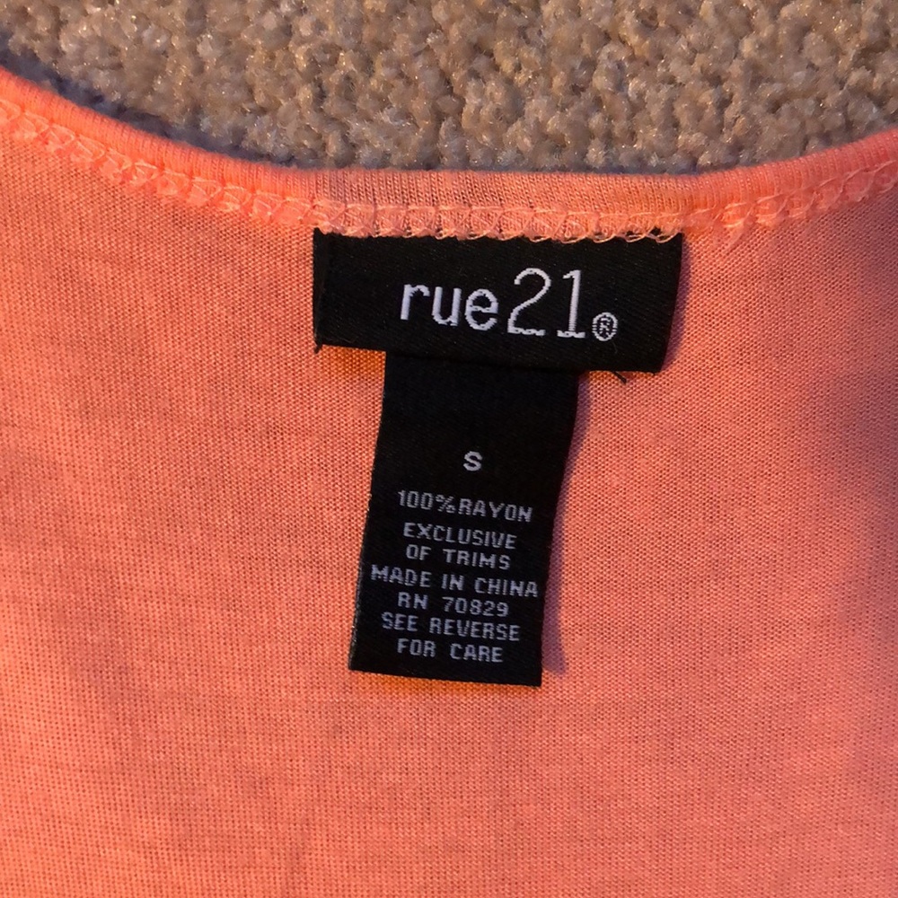 Rue21 Orange‎ Sequins Tank Top - Picture 2 of 4